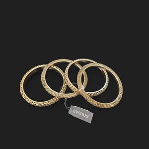 Avenue Radiant Gold Bangle Set
